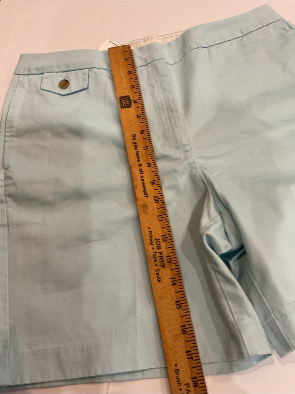 New Lands' End Light Blue Women's Shorts - Picture 7 of 9